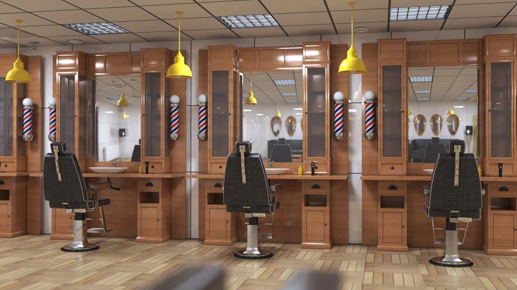 Full Commercial Barbershop Renovation Example
