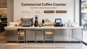 Commercial Coffee Counter The Ultimate B2B Guide to Sizes, Materials & Costs