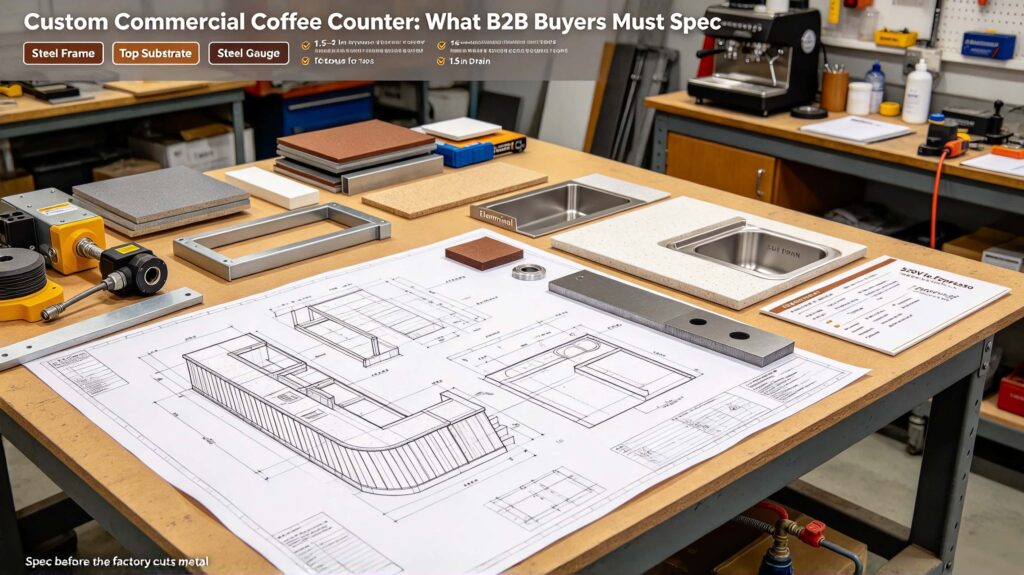 Custom Commercial Coffee Counter: What B2B Buyers Must Spec
