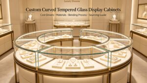 Curved Tempered Glass Display Cabinet: A Complete B2B Cost & Material Guide