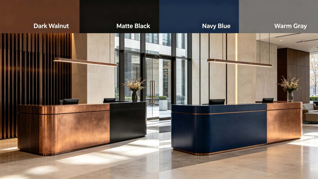 What color looks best with copper?