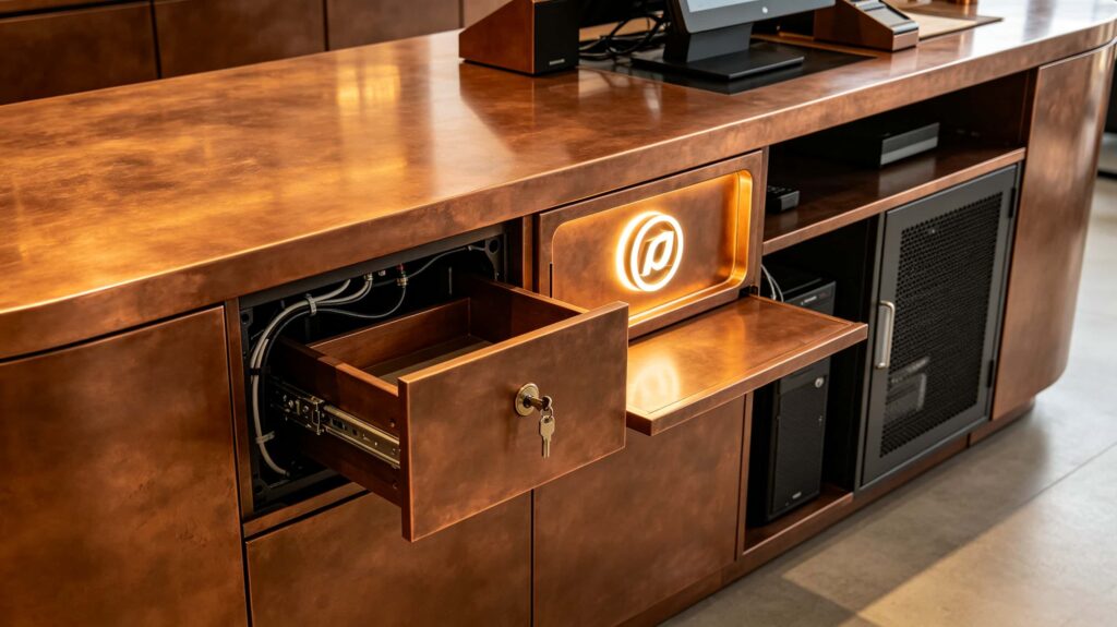 What should a reception desk have?