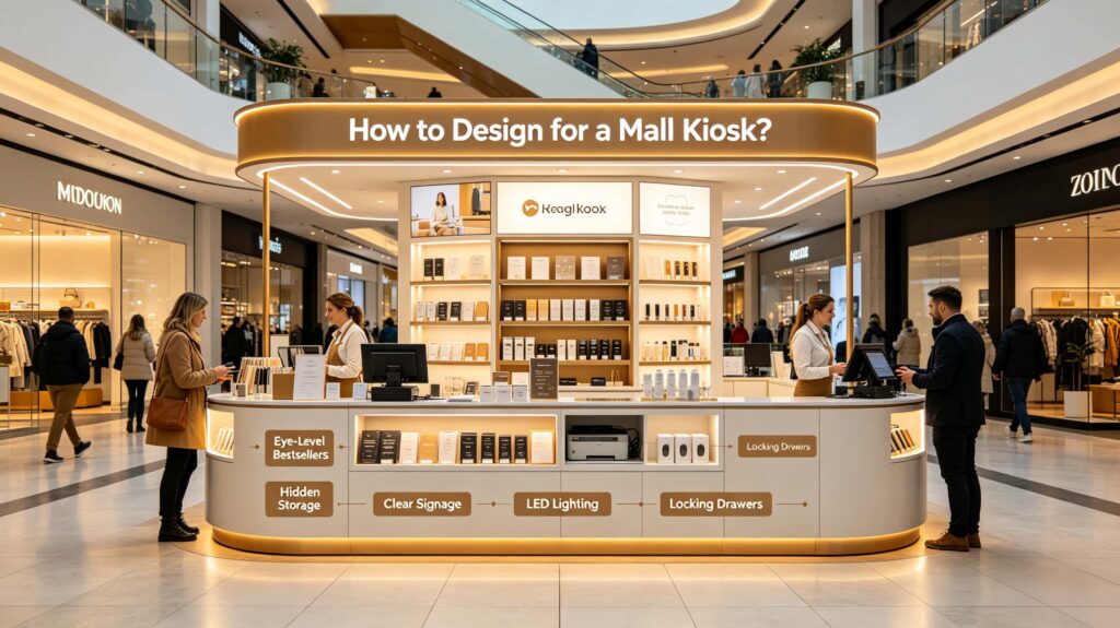 How to design for a mall kiosk?