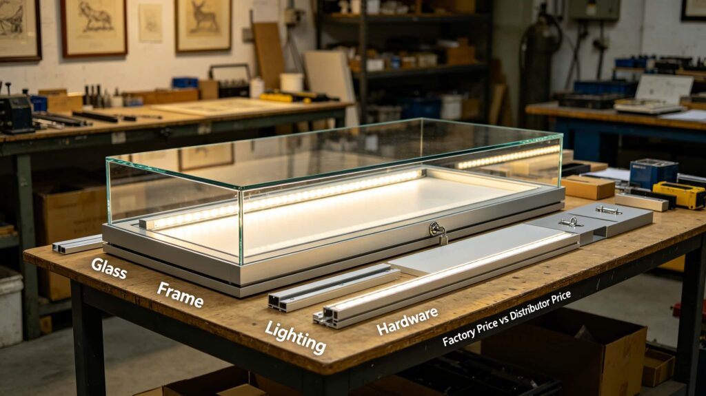 glass countertop display