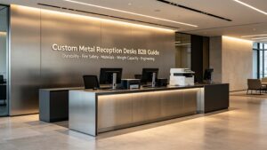 Custom Metal Reception Desks: The Ultimate B2B Guide to Materials, Weight & Design