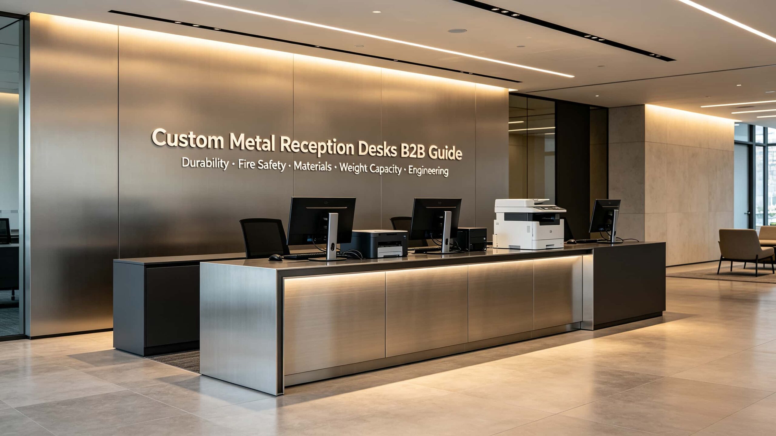 Custom Metal Reception Desks: The Ultimate B2B Guide to Materials, Weight & Design
