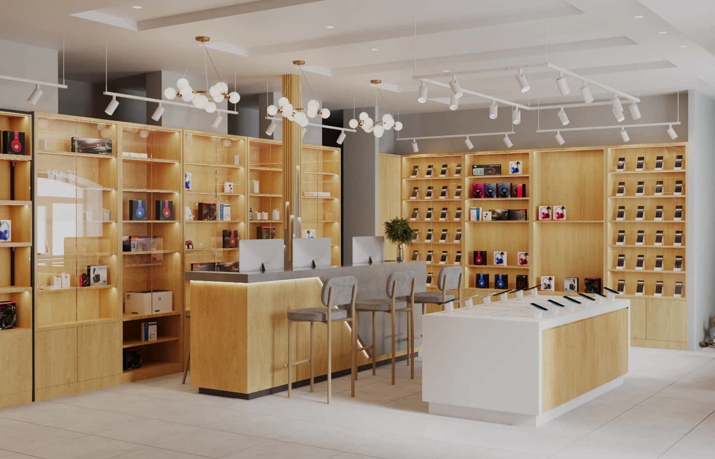 Building A Bright Retail Space For Phone & Tech Accessories
