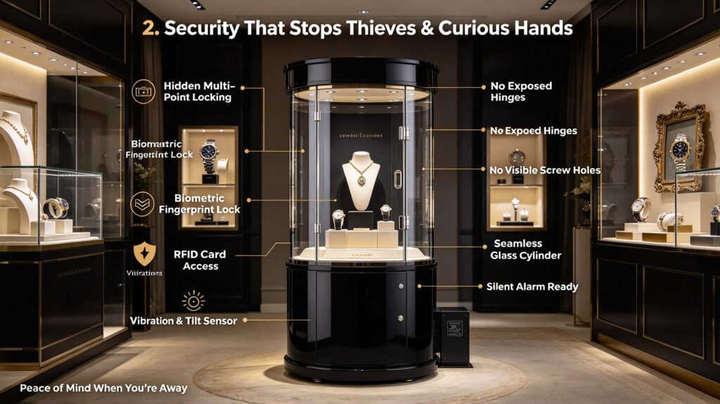 2️⃣ Security That Stops Both Thieves and “Curious Hands”