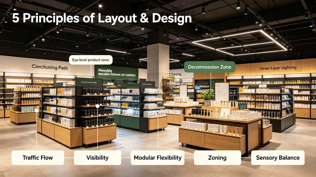 What are the 5 basic principles of layout and design?