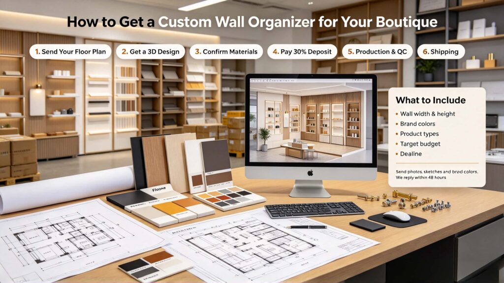 How to get a custom wall organizer for your boutique?