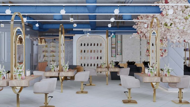 Modern Beauty Salon Interior Design: Full Project Tour