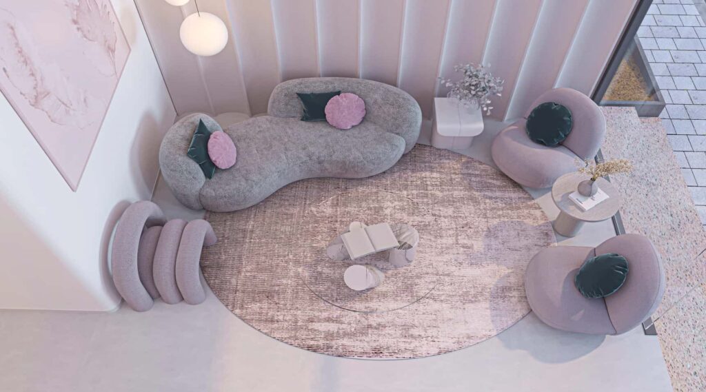 Contemporary Beauty Salon Waiting Area Design