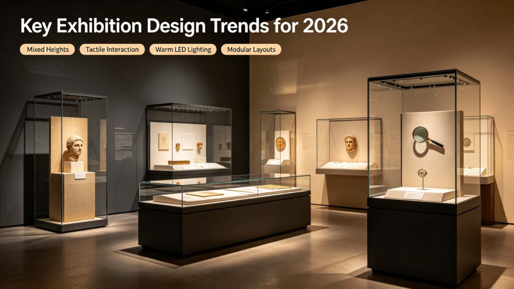 What are the key exhibition design trends for 2026?