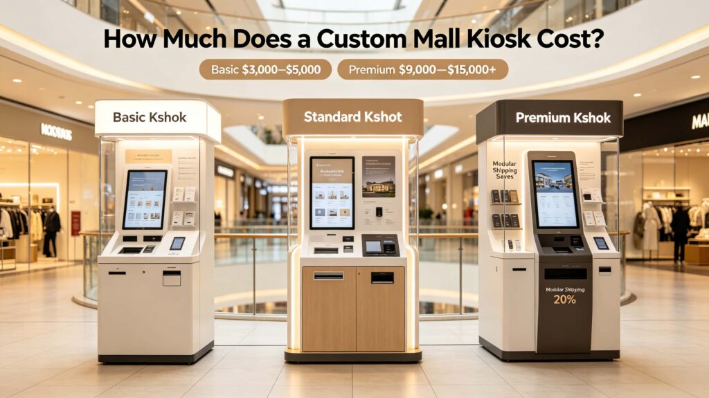 How much does a custom mall kiosk cost?