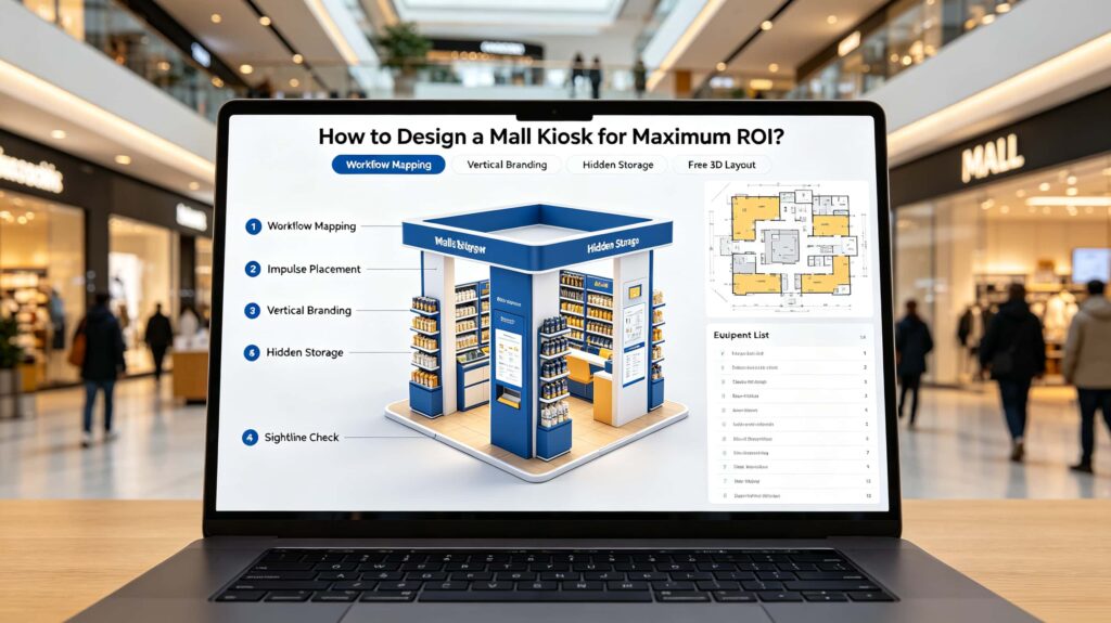 How to design a mall kiosk for maximum ROI?