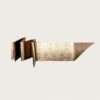 Origami‑style folded metal irregular luxury reception desk, artistic lobby front counter Lexio Display for modern high‑end commercial interior