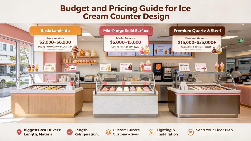 Budget and Pricing Guide for Ice Cream Counter Design