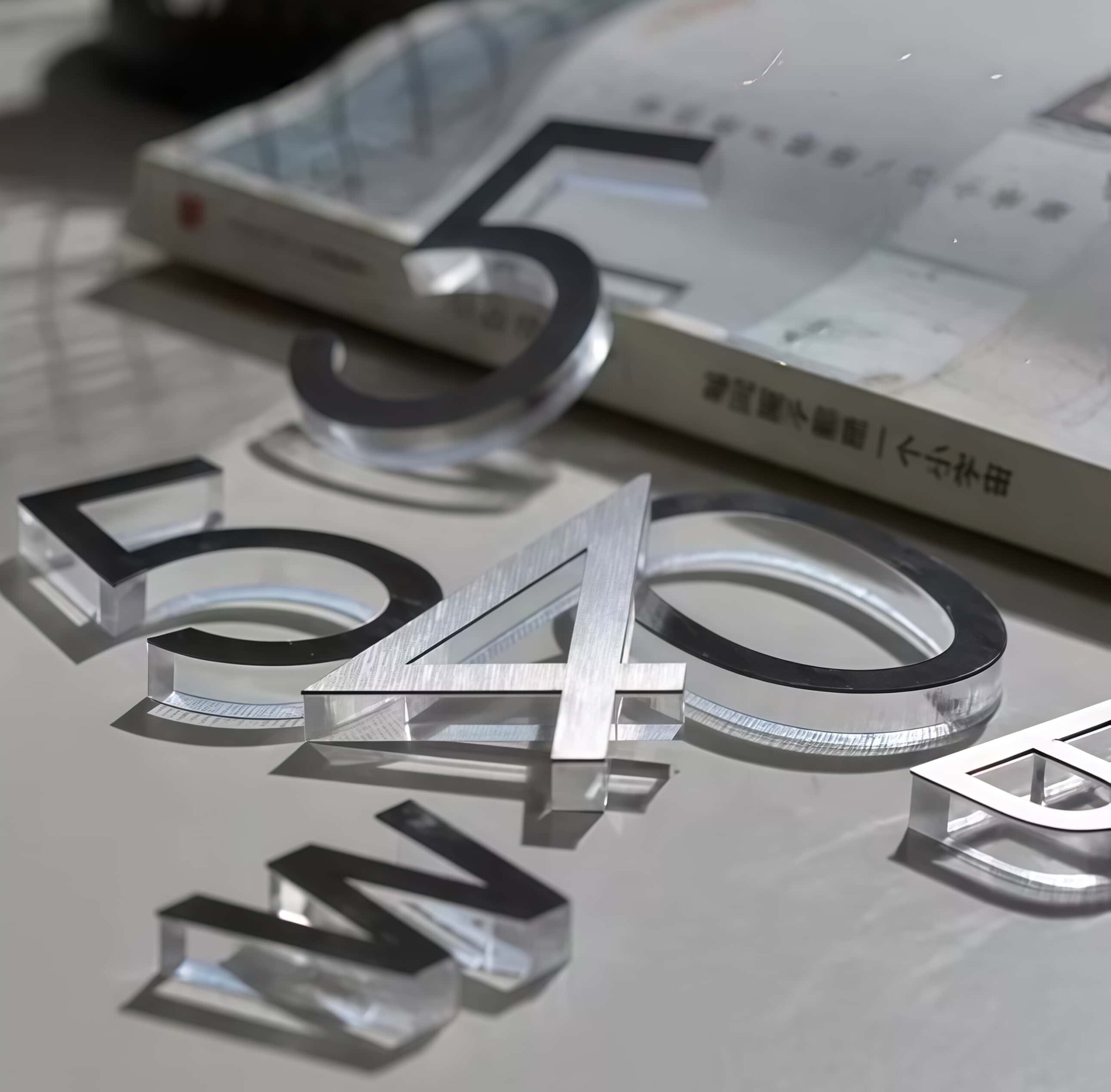 3D Mirror Acrylic Letters Sign