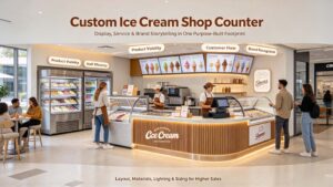 Custom Ice Cream Shop Counter Ideas