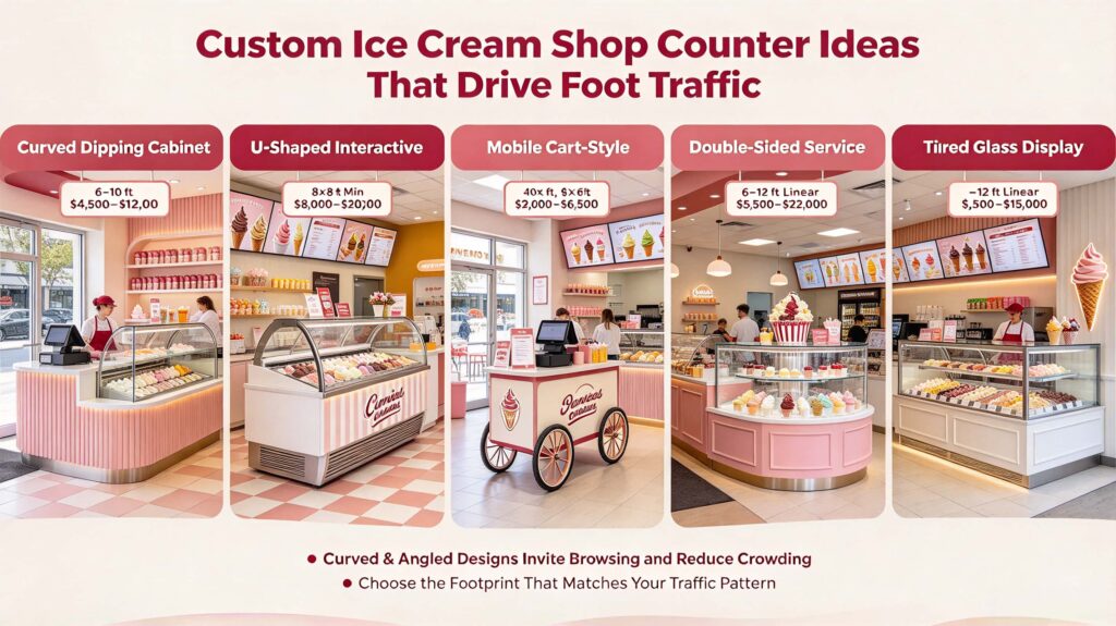 Custom Ice Cream Shop Counter Ideas That Drive Foot Traffic