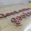 Custom Painted 3D Acrylic Letters Sign, Solid Matte Color Acrylic 3D Logo for Coffee Shop, Reception Wall Branding