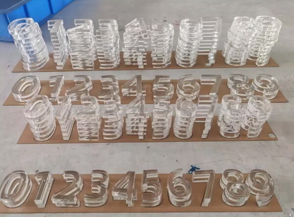 Custom Painted 3D Acrylic Letters Sign, Solid Matte Color Acrylic 3D Logo for Coffee Shop, Reception Wall Branding