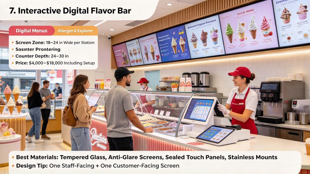 Interactive Digital Flavor Bar