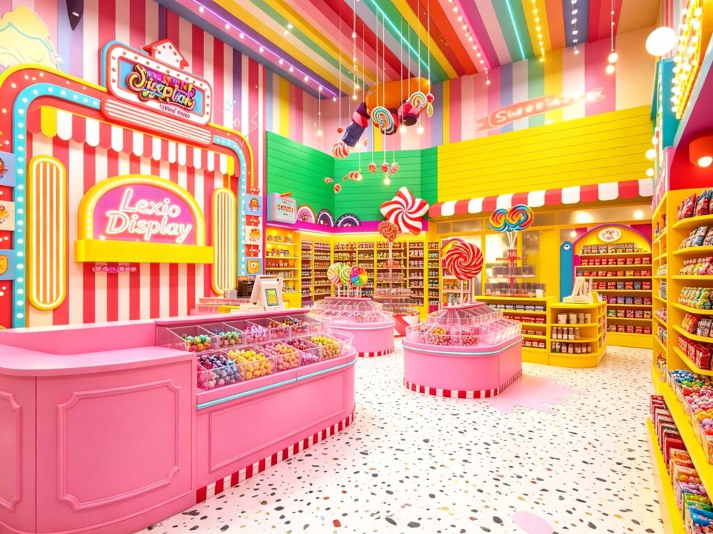 Carnival-Style Candy Shop Design Ideas for New Store Owners