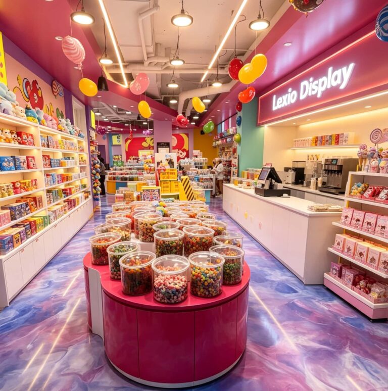 What Fixtures Work Best For A Colorful Candy Retail Store?