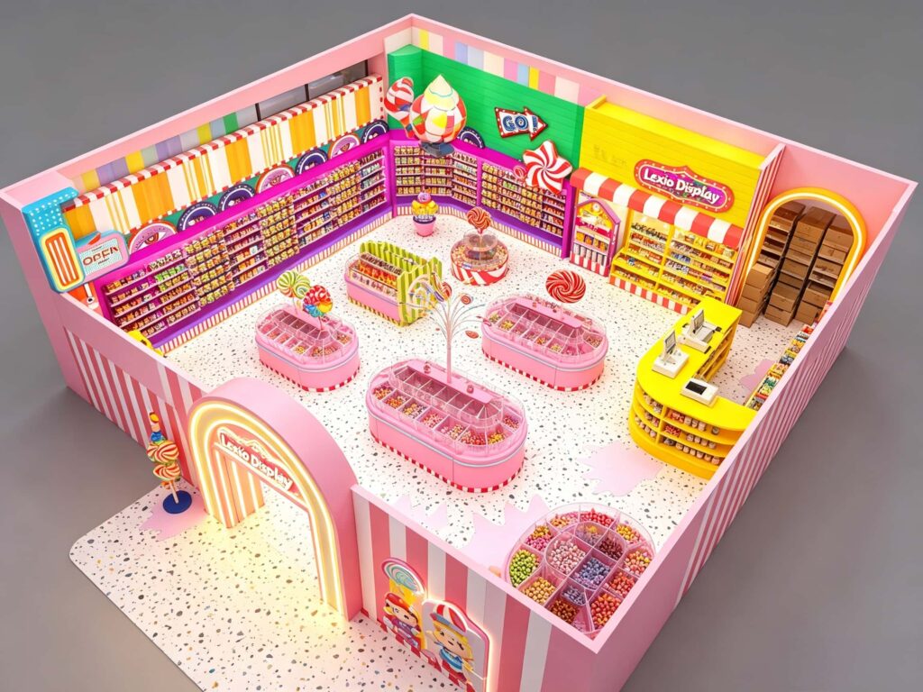 Essential Custom Display Cabinet for Candy Shops