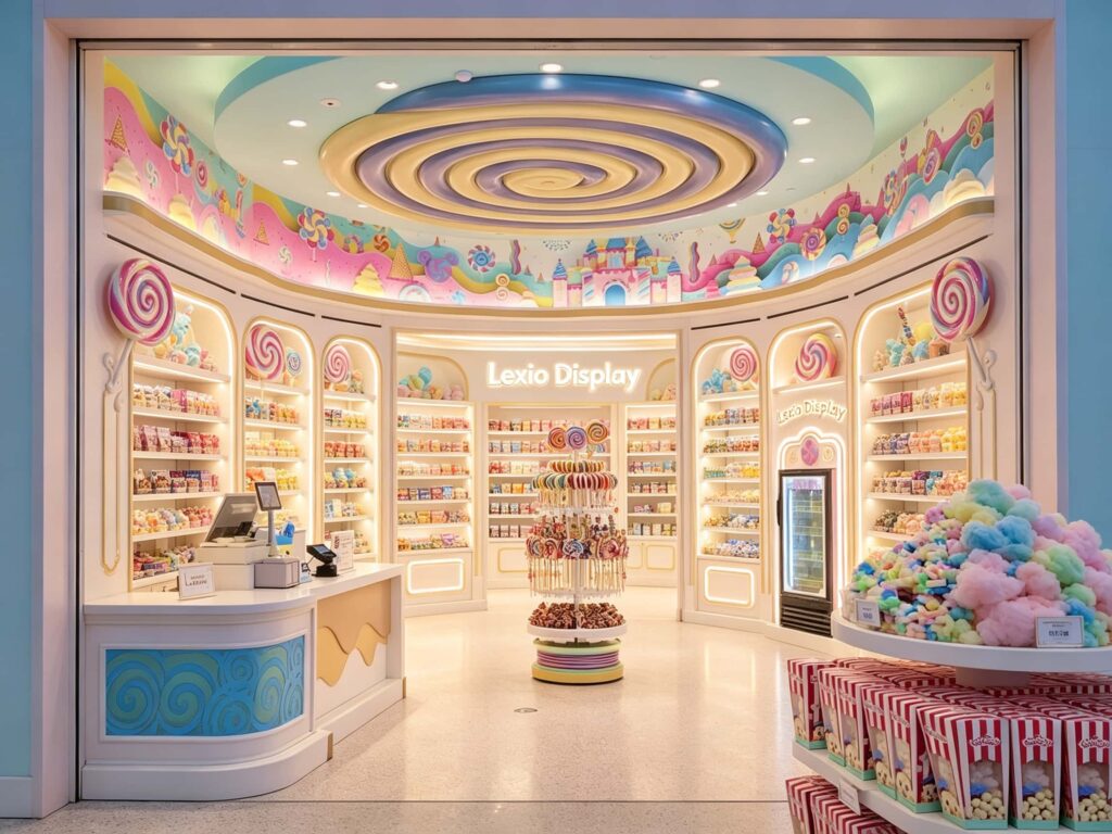 Dreamy candy store interior design