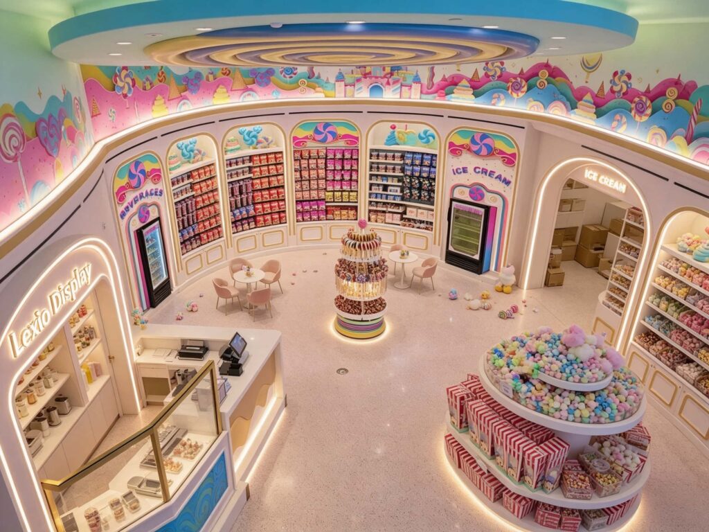candy store design idea -Decorative Details That Drive Sales